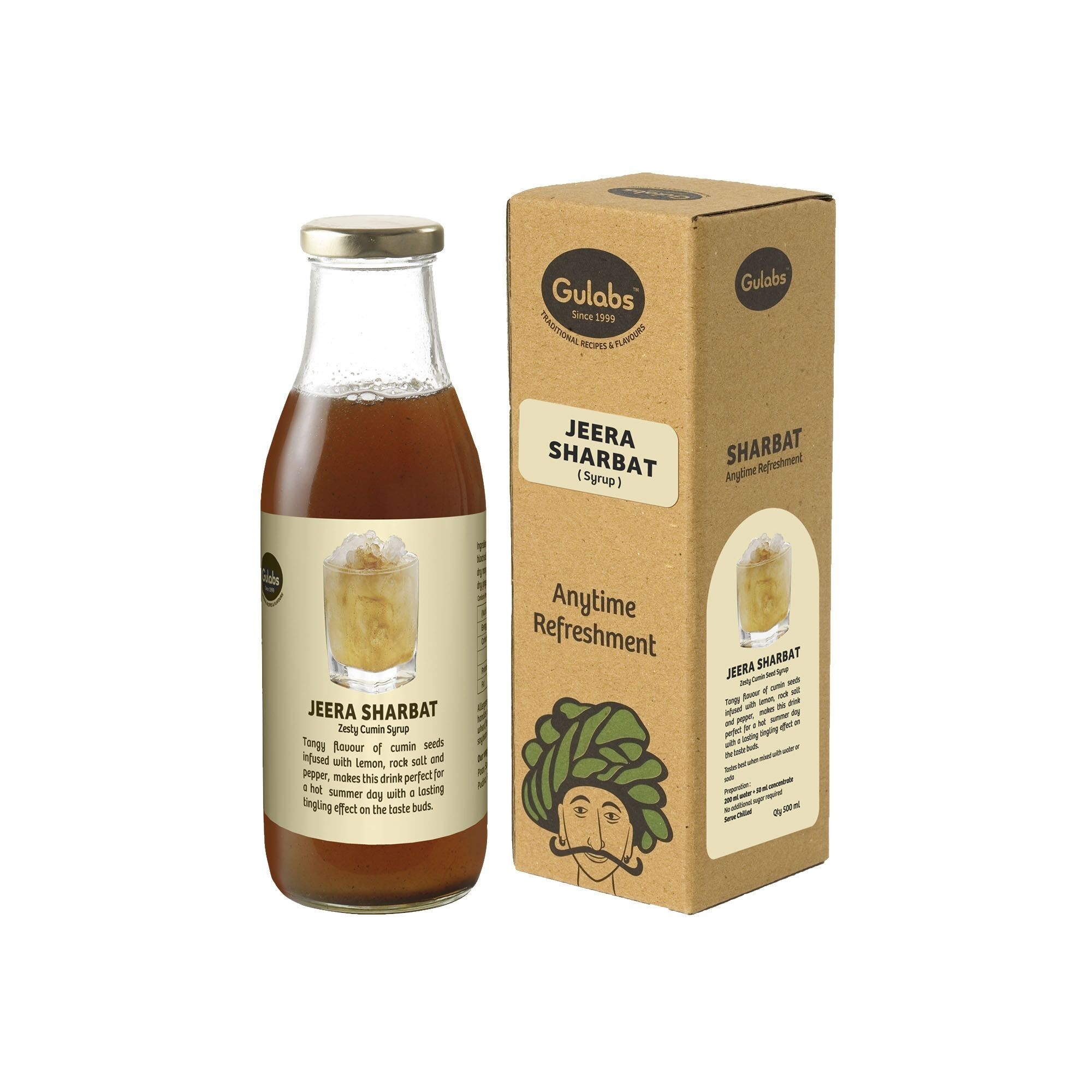 Gulabs Jeera Sharbat (Syrup)   Bottle  500 millilitre